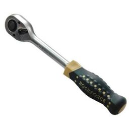 Ключ трещотка 1/2" 72 зуба реверсивная усиленная с резиновой ручкой ROCKFORCE