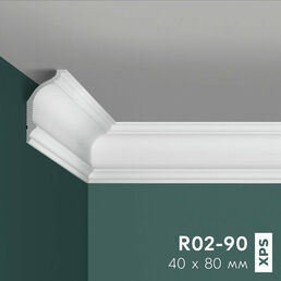 Потолочный плинтус (карниз) праймдекор R02-90