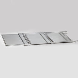 Подставка интерьерная Glasar серебристая 41х41х107 см