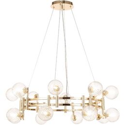 Подвесная люстра Crystal Lux LUXURY SP16 GOLD (плафоны шарики)