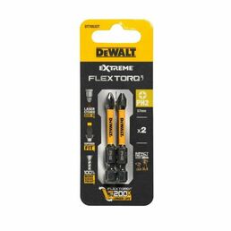 Биты DEWALT PH2, 57 мм, HEX, 2 шт. (DT70532T-QZ)