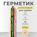 Герметик акриловый для срубов VGT, 0,9 кг, бук