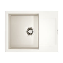 Кухонная мойка Omoikiri 65 см Daisen 65T-WH Tetogranit, белая