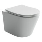 Комплект 4в1 Унитаз подвесной с сиденьем Ceramica Nova CN6000_1001M_1000 белый + Система инсталляции + кнопка