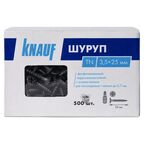 Саморезы по металлу и гипсокартону Knauf потайные острые фосфатированные 3.5x25 500 шт.