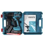 Дрель-шуруповерт аккумуляторная ударная бесщеточная Oasis ASU-18A, 18 В Li-ion 2x2 Ач