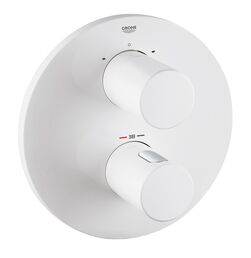 Внешняя часть термостатического смесителя для ванны GROHE Grohtherm 3000 Cosmopolitan, белая луна (19468LS0)