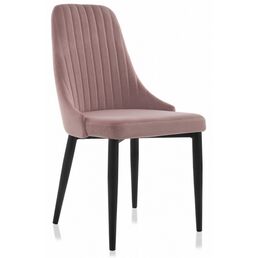 Стул Woodville на металлокаркасе Kora light purple / black 15094