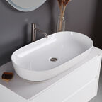 Раковина накладная BelBagno BB1349 81 см белая