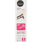 Карниз двухрядный раздвижной Inspire Cripta d16/19 мм 160-300 см металл цвет черный