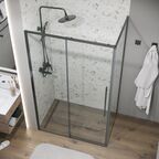 Душевой уголок Grossman Galaxy 110x80 120.K33.01.1180.42.00 без поддона, стекло прозрачное, профиль графит