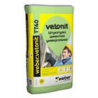 Штукатурка Weber Vetonit TT40 1 шт. 25 кг серый