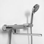 Смеситель для ванны Wasserkraft Berkel 4802L с душевой лейкой, хром