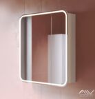 Зеркальный шкаф с подсветкой Alavann Lana 80 см белый