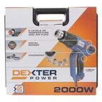 Фен технический Dexter HG-DP2000-LCD, 2000 Вт, c дисплеем