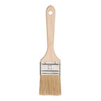 Кисть плоская натуральная щетина деревянная ручка Wenzo Wood 50х14 мм для эмалей и лаков на алкидной основе