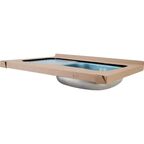 Мойка для кухни накладная левая с крылом S-220 60x80 см глубина чаши 14 см нержавеющая сталь