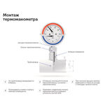 Термоманометр Росма ТМТБ-31Р.1 радиальный 1/2 НР(ш) 10 бар d80 мм (2331)