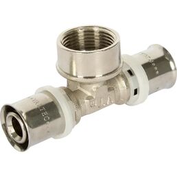 Тройник комбинированный Valtec 20x3/4"x20 мм ВР латунь VTM.232.N.200520