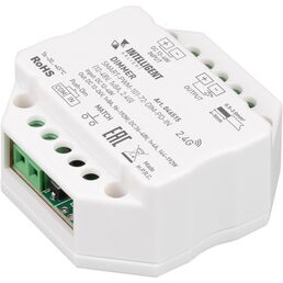 INTELLIGENT ARLIGHT Диммер SMART-PWM-101-72-DIM-PD-IN (12-48V, 1x8A, 2.4G) (IARL, IP20 Пластик, 5 лет) 046515 Arlight