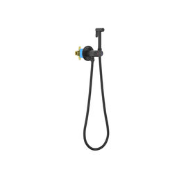 Встраиваемый смеситель с гигиеническим душем Aquatek Бетта AQ1023MB черный матовый