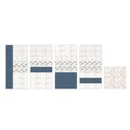 Плитка настенная LB Ceramics Блю Шеврон 25x45 см 1.46 м² матовая цвет бежевый