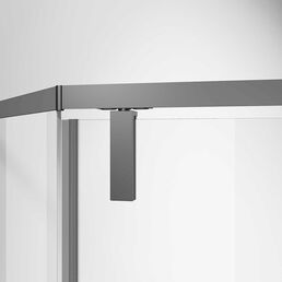 Душевой уголок Vincea Slim-N 100x100 VSP-4SN100CLGM без поддона, стекло прозрачное, профиль вороненая сталь