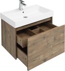 Комплект мебели Aquanet Nova Lite 76 см подвесной (тумба с раковиной и зеркалом)