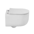 Унитаз подвесной BelBagno Soft BB084CH-TOR/SC безободковый, с крышкой микролифт, белый
