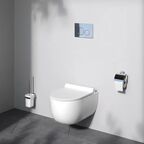 Комплект инсталляция с унитазом AM.PM Pulse Flashclean IS3LM0151.9P1702 безободковый с микролифтом клавиша цвет хромированный