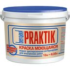 Краска для стен Bergauf U Praktik моющаяся матовая цвет белый база A 13 кг