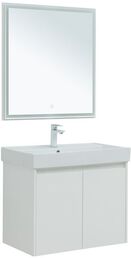 Комплект мебели Aquanet Nova Lite 76 см подвесной (тумба с раковиной и зеркалом)
