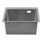 Мойка для кухни Ukinox Практика 45х50х20 см врезная с сифоном сталь (PRB450.500 -GT10C 0CW)