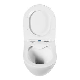 Комплект унитаз с инсталляцией BelBagno Amanda BB051CHR/BB051SC/BB002-80/BB005-PR-CHROME безободковый, микролифт, белый, кнопка хром