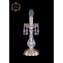 Хрустальная настольная лампа с подвесками Art Classic 45597 12.24.1-26.Gd.V7010 подсвечник