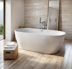 Ванна акриловая Ceruttispa d'ISEO 170x75 CT10509 отдельностоящая, белая