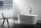 Ванна акриловая Abber 150x80 AB9203-1.5 белая с каркасом в комплекте