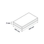 Стеновая панель ПВХ 960x485x0.3 мм Мозаика белая 0.47 м²