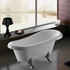 Ванна акриловая Ceruttispa Classic 157x77 CT9323 отдельностоящая, белая