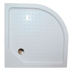Душевой уголок Royal Bath 100х100 RB 100HК-Т стекло прозрачное, профиль белый, с поддоном