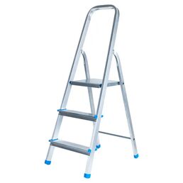 Стремянка алюминиевая Ladderbel STR-AL-3 3 ступени, максимальная нагрузка 150 кг