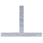 Профиль Т-образный алюминий 20x15x2x2000 мм серый