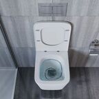 Комплект инсталляция с унитазом Olibau Tornado 4 в 1 безободковый с микролифтом с клавишей Slim цвет хром