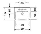 Раковина Duravit DuraStyle 2319550000