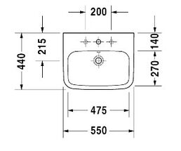 Раковина Duravit DuraStyle 2319550000
