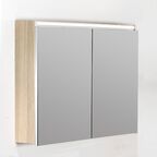 Зеркальный шкаф Armadi Art Vallessi 546-L 100 дуб светлый