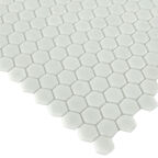 Мозаика Mir Mosaic Natural Steppa белая стеклянная 300х300х5 мм глянцевая