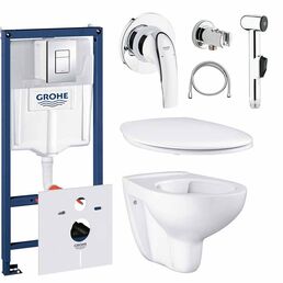 Готовый набор для туалета GROHE Bau Ceramic с панелью смыва Skate Cosmopolitan (NW0009)