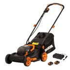 Газонокосилка аккумуляторная Worx WP771E 40 В 40 см 2x4 Ач АКБ и ЗУ входит в комплект