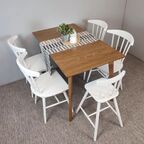 Стол кухонный Экомебель Корт раскладной 70x75x120 см прямоугольный дерево цвет орех